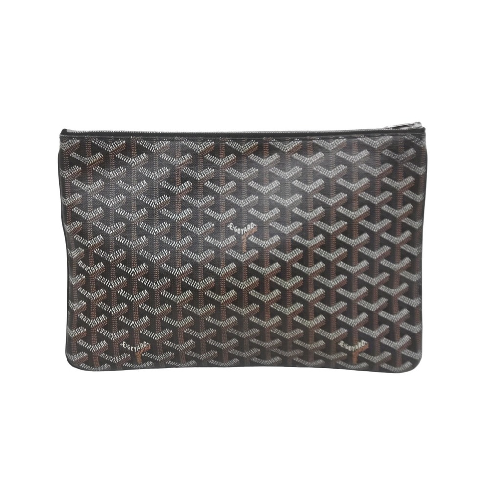 Goyard black calfskin Senna bag clutch